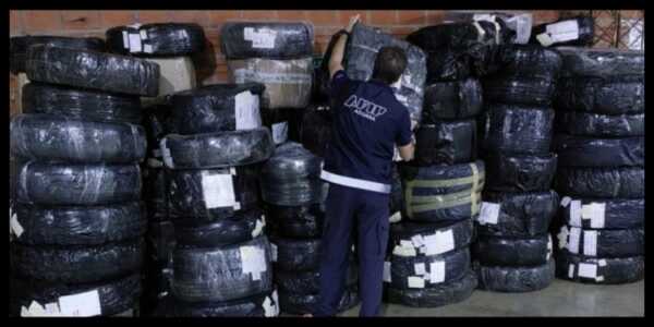  Incautación millonaria de neumáticos de contrabando en Posadas e Iguazú